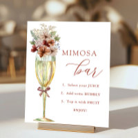 Terracotta Flowers & Champagne Mimosa Bar Shower