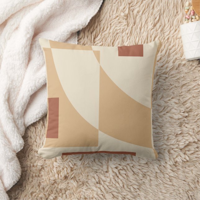 Terracotta geometry part-3 throw pillow (Blanket)