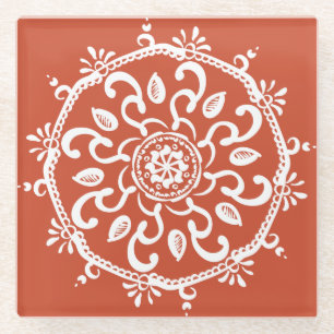 Terracotta Glass Coaster