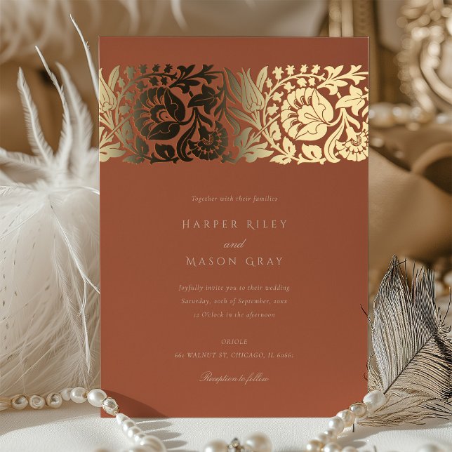 Terracotta Gold Floral Wedding (Creator Uploaded)