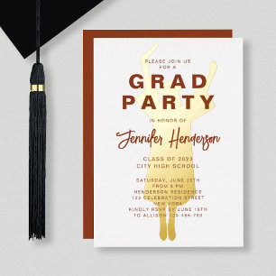 Terracotta Gold Foil Graduation Party