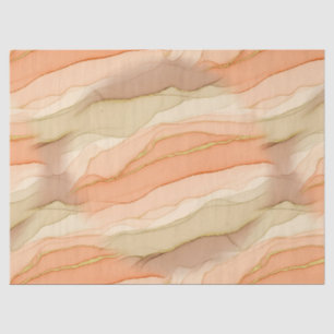 Terracotta Gold Vein Marble - Warm Luxury (3)      Tissue Paper