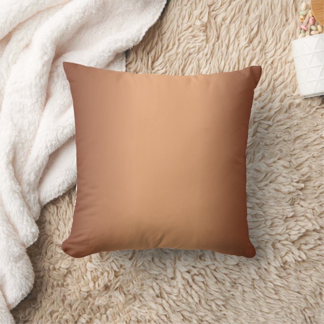 Terracotta Gradient  Throw Pillow (Blanket)