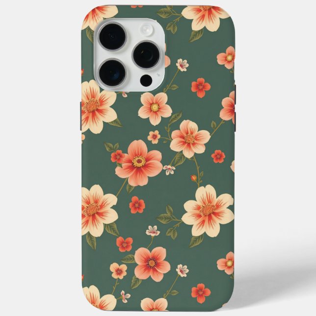 Terracotta Green pattern 2025 Case-Mate iPhone Case (Back)