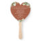 Terracotta Greenery Wedding Program Heart