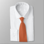 Terracotta Hidden Initials Solid Colour  Tie<br><div class="desc">Terracotta Hidden Initials Solid Colour. For the groom and groomsmen or everyday use, with initials hIdden on the back which you can easily personalise or delete if not required. Can be changed to any colour of your choice via the Customize Further option, or please message me if you need help...</div>