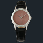 Terracotta Ivory Beige Ivy Flower Trends Wedding Watch<br><div class="desc">Terracotta Ivory Beige Ivy Flower Trends Wedding</div>