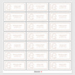 Terracotta Leafy Crest Monogram Guest Address<br><div class="desc">Modern and trendy, this guest address label design features a terracotta hand drawn leafy wreath encircling a modern wedding monogram. It is personalized in elegant typography, name & address in a matching terracotta, trimmed in a delicate frame. Part of a collection, veiw suite https://www.zazzle.com/collections/terracotta_leafy_crest_monogram_wedding-119356721080474481 Contact designer for matching products to...</div>