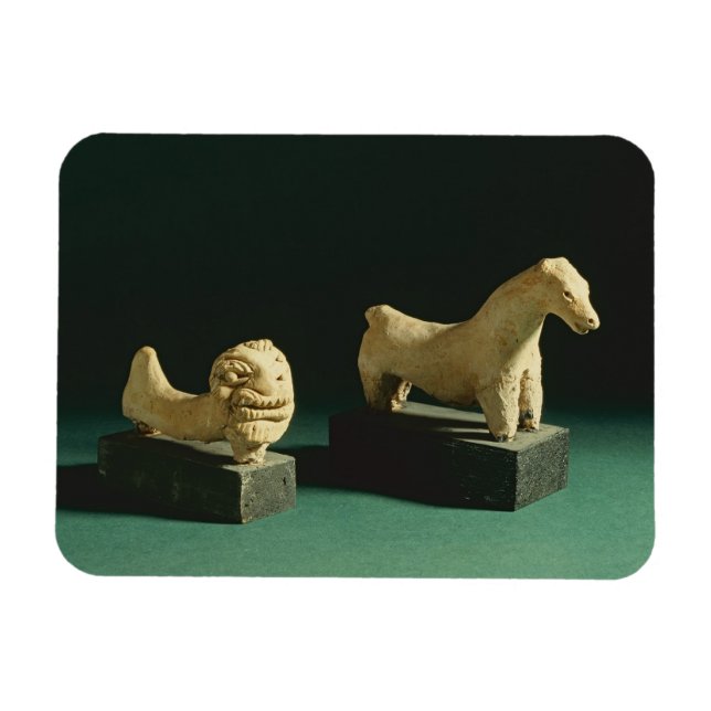 Terracotta lion and horse, Mohenjodaro 2300-1750 B Magnet (Horizontal)