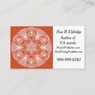 Terracotta Mandala Business Card