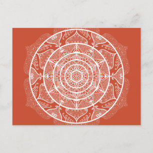 Terracotta Mandala Postcard