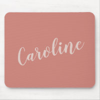 Terracotta Minimalist Typography Personalized Name
