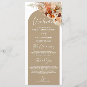 Terracotta Morocco burnt orange copper floral boho Program