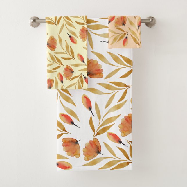 Terracotta Mustard Jaune Floral (En situation)