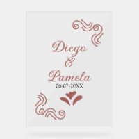 Terracotta noir rustique espagnol mariage couple f