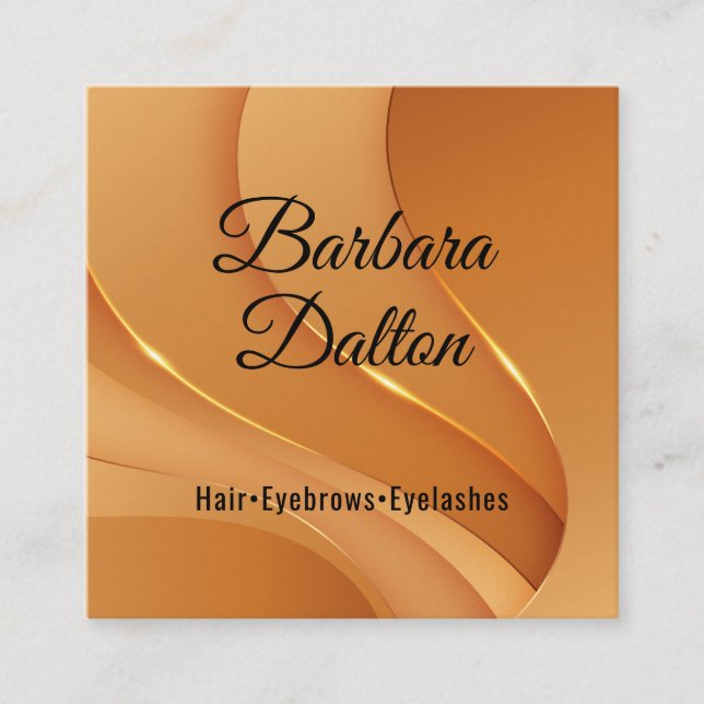 Terracotta Ochre Beige Gold  Appointment Card (Front)