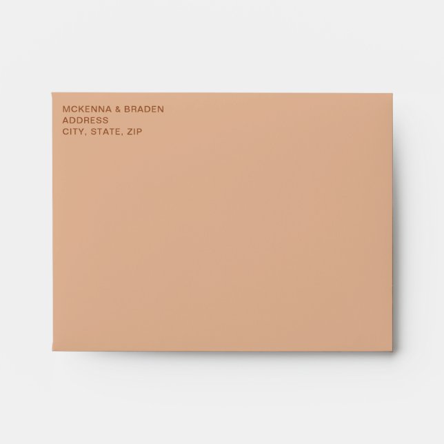 Terracotta Ombre  Envelope (Front)