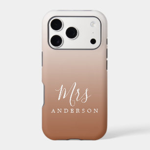 Terracotta Ombre Script Future Mrs Name
