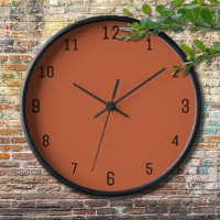Terracotta Orange Solid Colour Warm & Earthy Desig