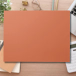 Terracotta Orange Solid Colour Warm & Earthy Desig Notepad<br><div class="desc">The Terracotta Orange Solid Colour pattern is a timeless and versatile design that radiates warmth and natural elegance. This rich, earthy shade of orange adds a sense of coziness and sophistication to any project, making it a perfect choice for fashion, home decor, textiles, and graphic design. Its deep, muted tone...</div>