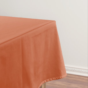 Terracotta Orange Solid Colour Warm & Earthy Desig Tablecloth