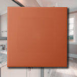 Terracotta Orange Solid Colour Warm & Earthy Desig Tile<br><div class="desc">The Terracotta Orange Solid Colour pattern is a timeless and versatile design that radiates warmth and natural elegance. This rich, earthy shade of orange adds a sense of coziness and sophistication to any project, making it a perfect choice for fashion, home decor, textiles, and graphic design. Its deep, muted tone...</div>