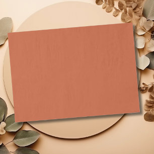 Terracotta Orange Solid Colour Warm & Earthy Desig Tissue Paper