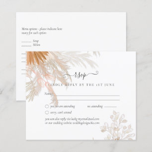 Terracotta Pampas Grass Tropical Wedding