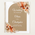 Terracotta pampas herbe boho arch cuivre mariage