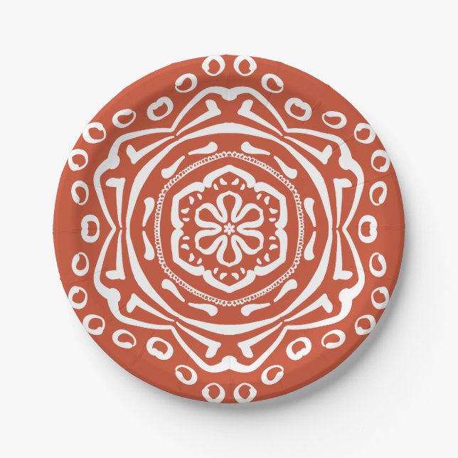 Terracotta Paper Plate (Front)