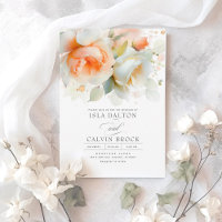 Terracotta Peach and White Flowers Boho Wedding
