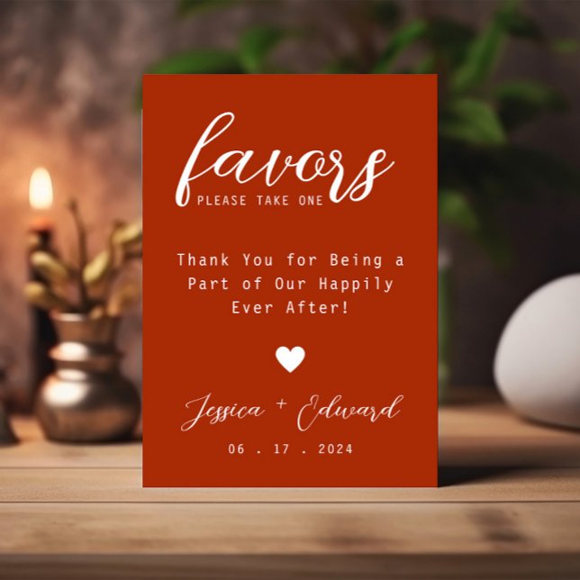 Terracotta Please Take One Favour Chic Elegant Sig (Creator Uploaded)