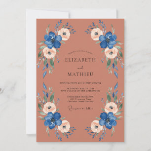 Terracotta Polished Autumnal Wedding Invitation