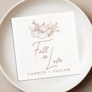 Terracotta Pumpkin Wedding Napkin