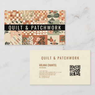 Terracotta Quilt Patchwork Handmade Clothing  Business Card