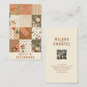 Terracotta Quilt Patchwork Handmade Clothing  Business Card