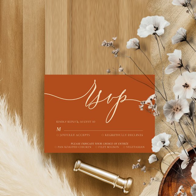 Terracotta Rapid sequencial visual presentation RSVP Card (Creator Uploaded)