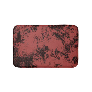 Terracotta red marble texture   bath mat
