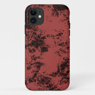 Terracotta red marble texture  iPhone 11 case