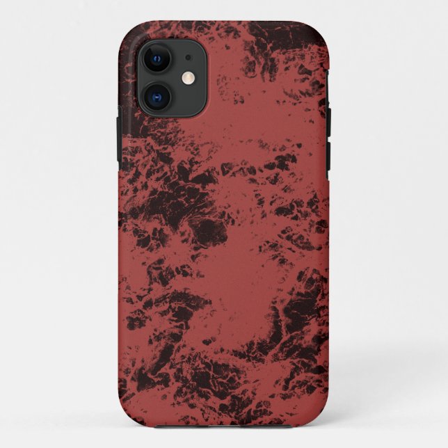 Terracotta red marble texture  Case-Mate iPhone case (Back)