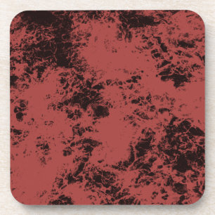 Terracotta red marble texture  coaster