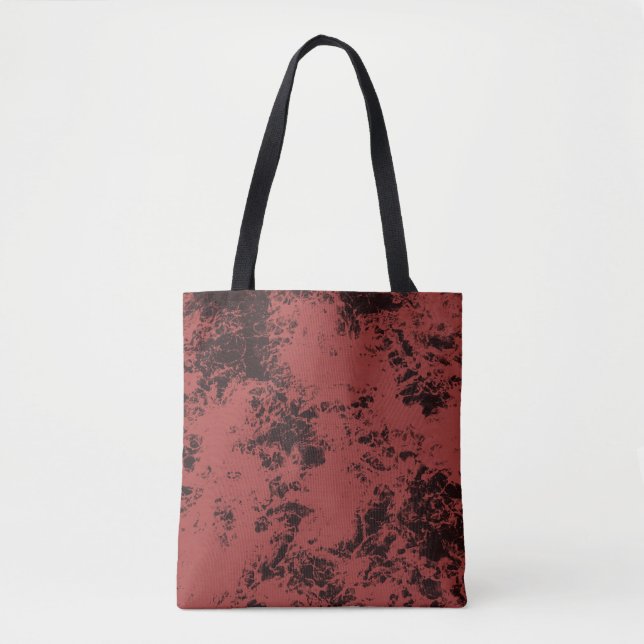 Terracotta red marble texture   tote bag (Front)