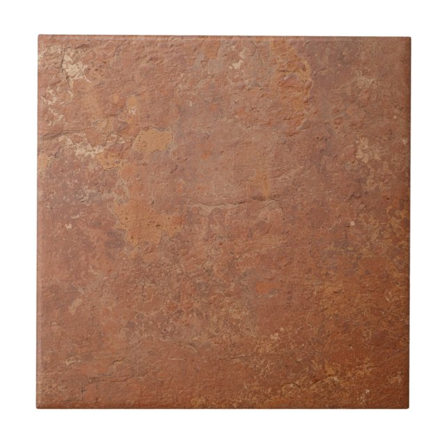 Terracotta red simple rustic  tile (Front)