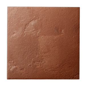 Terracotta red simple rustic tile
