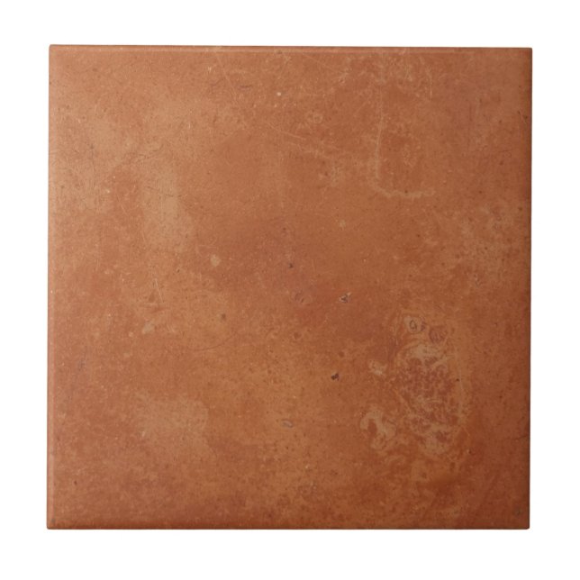 Terracotta red simple rustic  tile (Front)