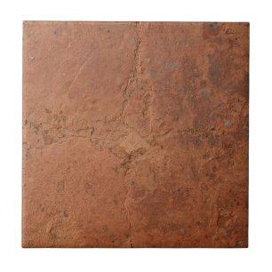 Terracotta red simple rustic tile