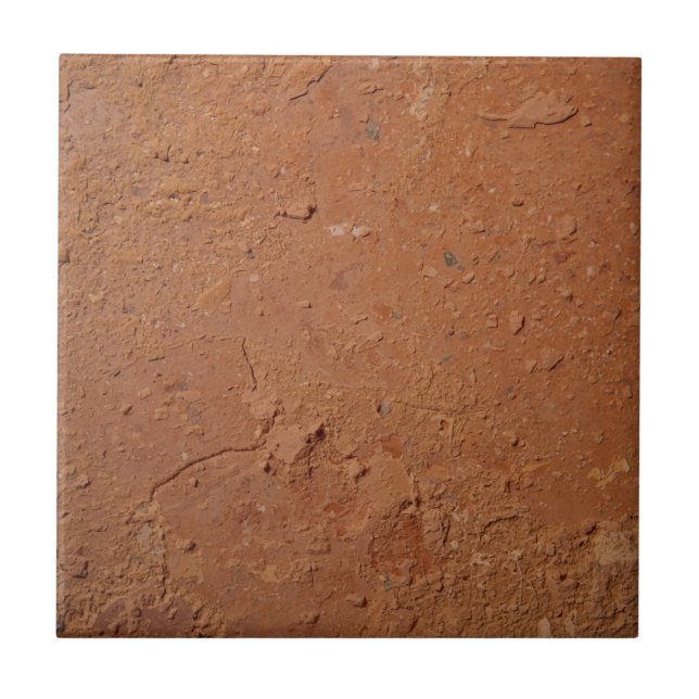 Terracotta red simple rustic  tile (Front)