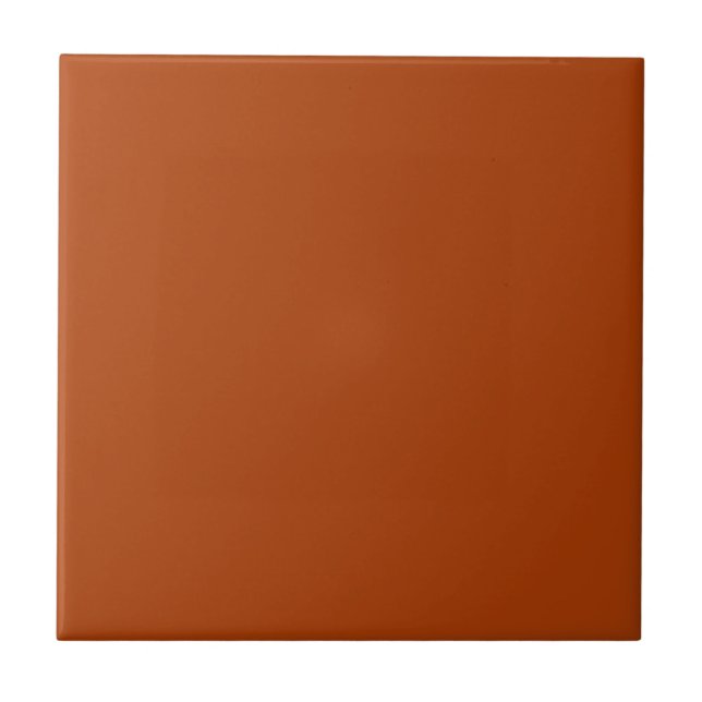 Terracotta Red Solid Colour | #ac3d06 Tile (Front)