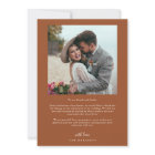 Terracotta Retro Amour & Merci White Arch Mariage