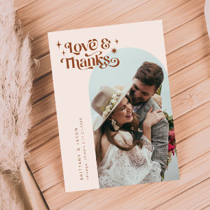 Terracotta Retro Amour & Merci White Arch Mariage